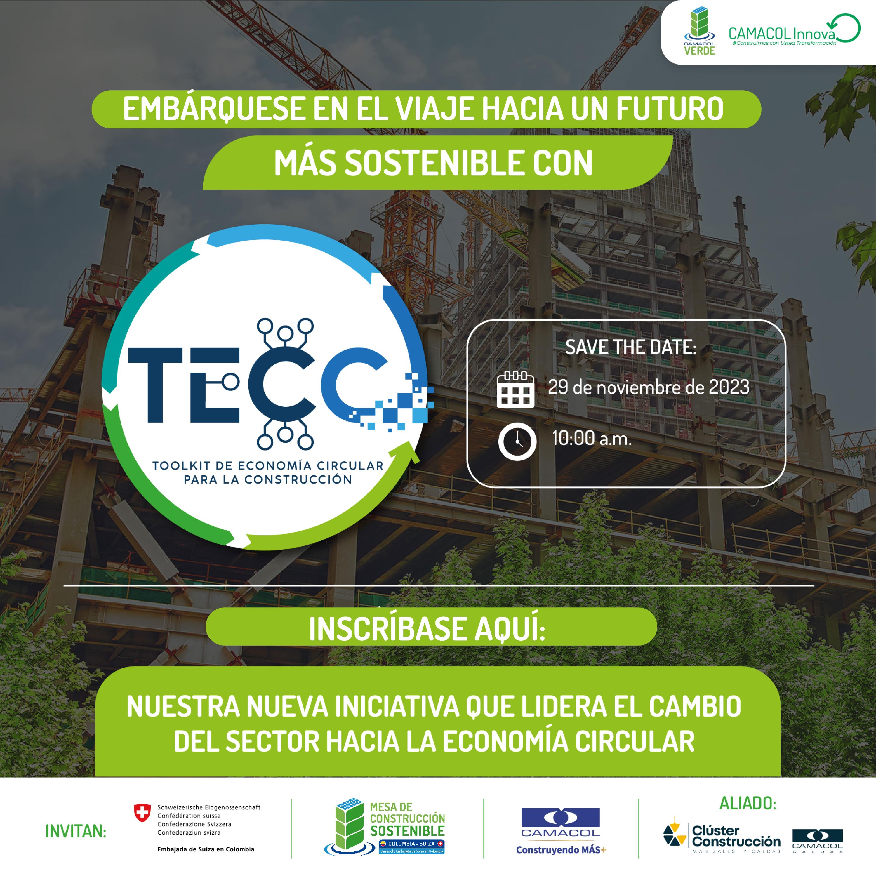 Conoce TECC, la nueva iniciativa de la Mesa de Construcción Sostenible Colombia Suiza que promueve el cambio del sector hacia la Economía Circular