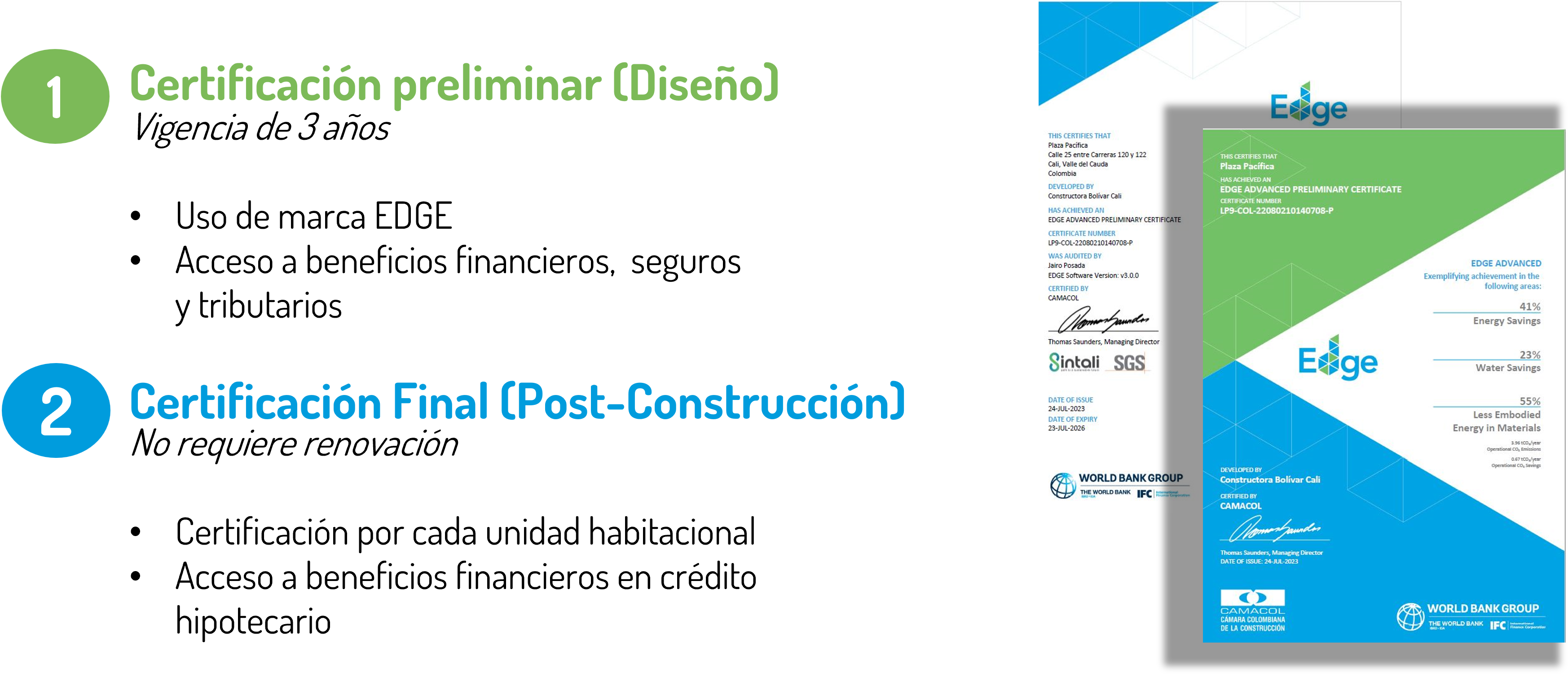 Sistema de certificación Edge